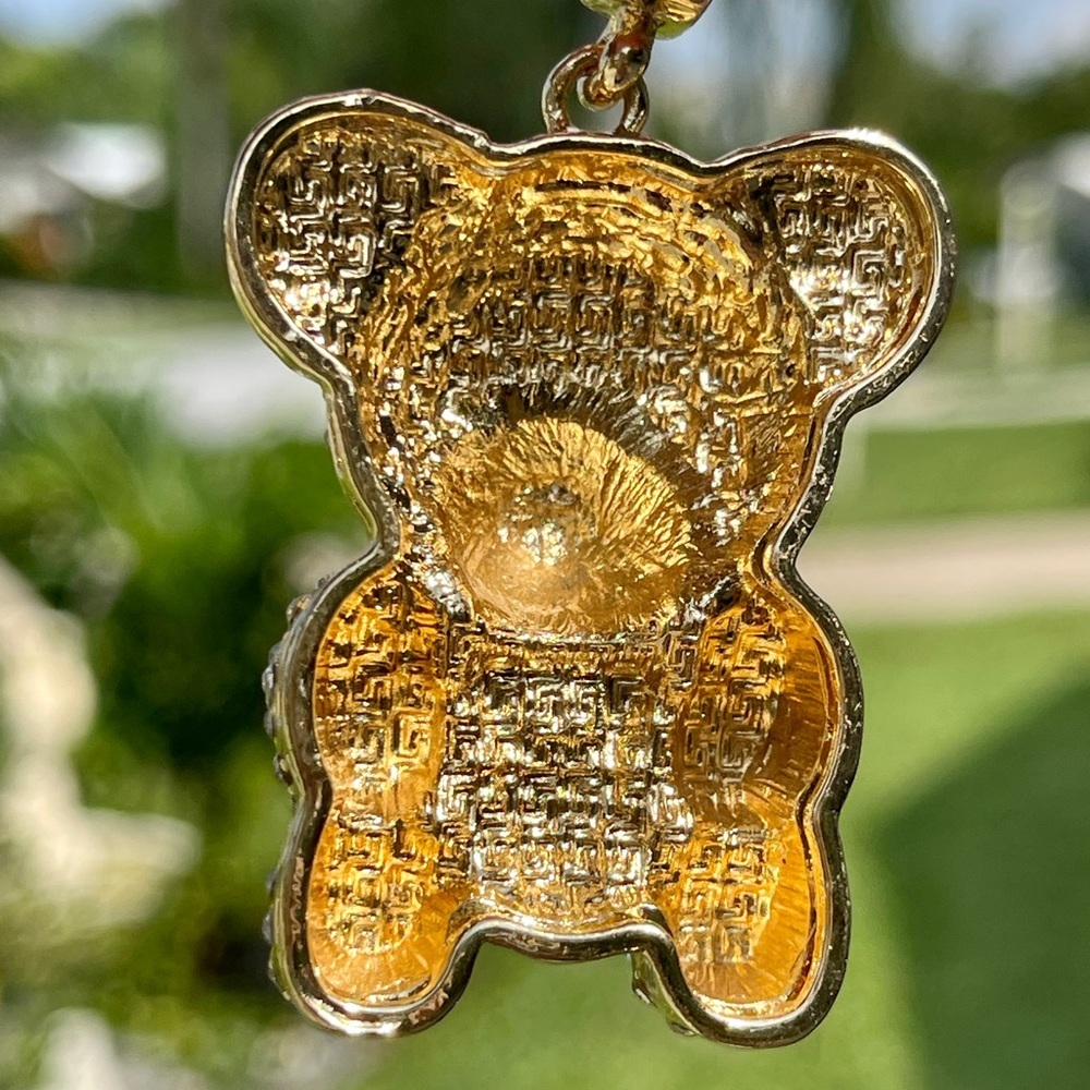 14K Gold Plated Bling Bling Bear Charm - Picture 11 of 14